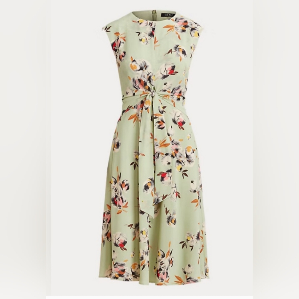 Ralph Lauren Black Label Green Sleeveless Midi Sundress